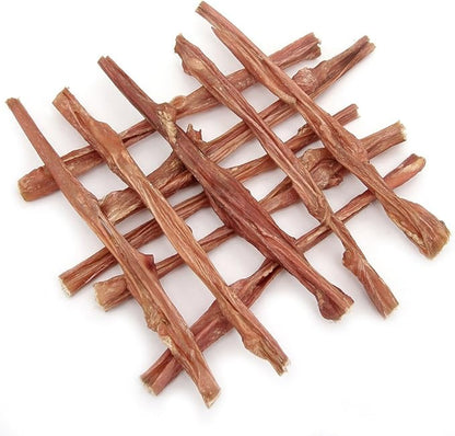 GigaBite Beef Esophagus Dog Treats - Natural Gullet Sticks for Dogs, High Protein Single Ingredient Dog Chews, Rawhide Free Dental Dog Treats for All Dog Breeds - Sticks (12 Inch), Pack of 10