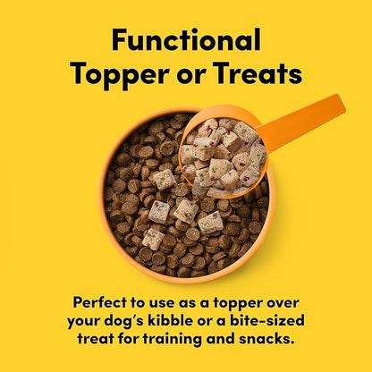 Freeze Dried Dog Treats Topper Premium, Supports Gut Health, Dog Food, High Protein, Non-GMO, No Wheat or Corn, 3oz (Chicken)