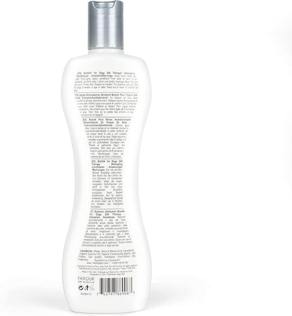 BioSilk for Dogs Silk Therapy Dog Detangling Conditioner, Dog Coat Conditioner to Help Smooth Knots and Tangles and Support Soft Manageable Coats during Routine Grooming, 12 Fl Oz