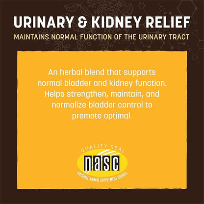Earth Animal Apothecary Liquid Supplement - Urinary & Kidney Relief Herbal Remedies for Dogs & Cats - 2 fl oz