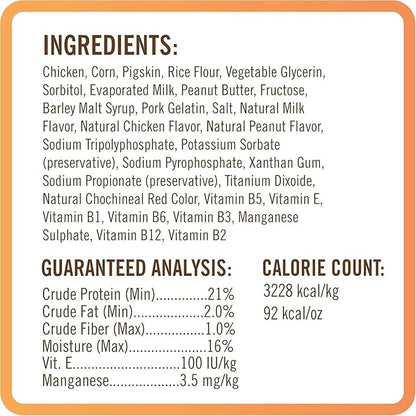 NutriChomps Dog Chews – 6-inch Twists, Easy to Digest, Rawhide-Free Dog Treats, Healthy, 12 Count, Real Chicken, Peanut Butter and Milk flavors