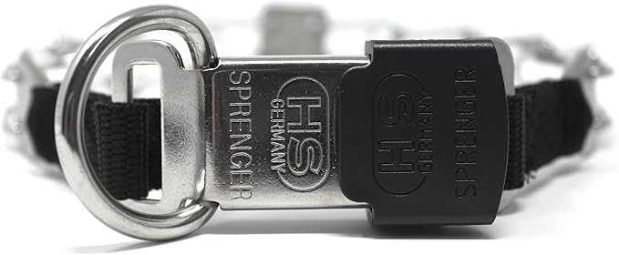 Herm Sprenger Stainless Steel Prong Dog Training Collar with Quick Release Buckle Ultra-Plus Pet Pinch Collar No-Pull Collar for Dogs Made in Germany 2.25mm x 16in Small