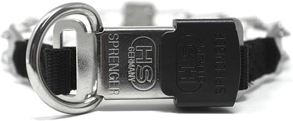 Herm Sprenger Stainless Steel Prong Dog Training Collar with Quick Release Buckle Ultra-Plus Pet Pinch Collar No-Pull Collar for Dogs Made in Germany 2.25mm x 16in Small
