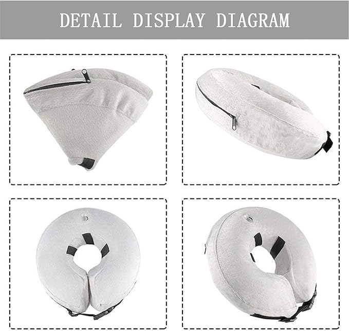 Avaner Pet Inflatable Collar, Protective Recovery Collar Cone for After Surgery