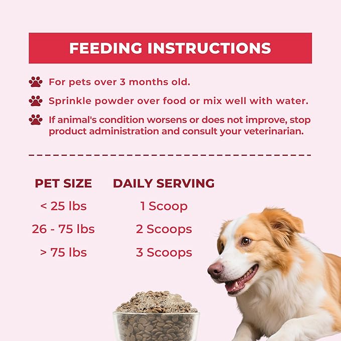 Wellix 8.8oz Large Dog and Cat Urinary Supplement - Rich in Omega-3,Cranberry for Cat UTI Treatment -Urinary Tract Podwer for Bladder & Kidney Support - Mixing with Dog&Cat Food Topper