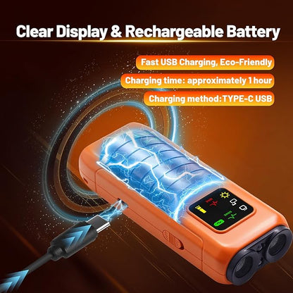 Ultrasonic Dog Bark Deterrent, 2-in-1 Anti Bark Device with LED Flashlight & HD Display | Stop Nuisance Barking, No Shock Training Aid for Small to Large Dogs
