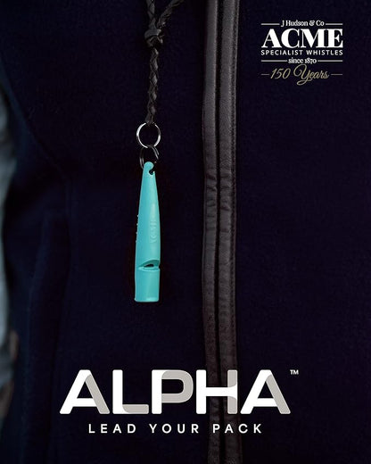 ACME Alpha 211.5 Professional Dog Training Whistle with Enhanced Ergonomic Grip. BPA-Free Plastic. 110 dBA. Long Range. Standardized Frequency. Weatherproof. Made in the UK (Turquoise)