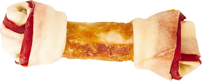 Good'n'Fun Good ’N’ Fun Triple Flavor Chews, Rawhide Treats For Dogs, 6-Inch Bone