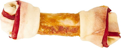 Good'n'Fun Good ’N’ Fun Triple Flavor Chews, Rawhide Treats For Dogs, 6-Inch Bone