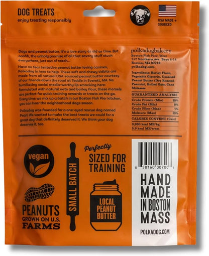Polkadog Wonder Nuggets 3-Pack Dog Treats - Peanut Butter, Soft & Chewy, Limited Ingredient, Lean Protein & Omega-3 Rich Snacks for Dogs, Great for Training All Breeds, Made in USA - 10oz (3pk)