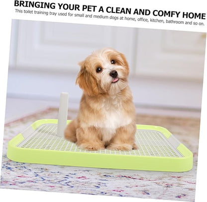 LIOOBO Pet Toilet Training Potty Small Portable Dog Potty Tray Easy to Clean Non-Slip for Indoor Use