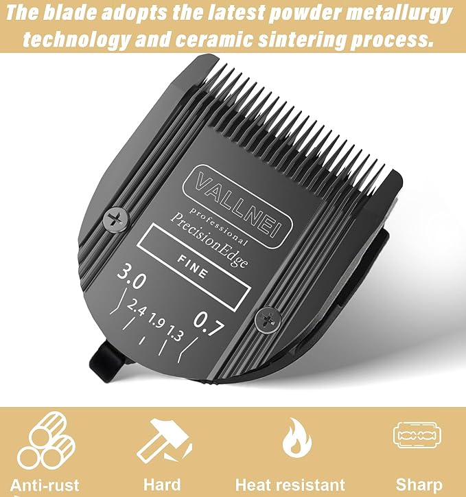 5-in-1 Replacement Clipper Blade, Detachable & Adjustable Dog Grooming Blade Compatible with Wahl Arco, Bravura, Chromado, Creativa, Figura, Motion & SuperGroom (Black 2 Pack)