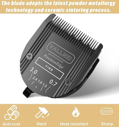 5-in-1 Replacement Clipper Blade, Detachable & Adjustable Dog Grooming Blade Compatible with Wahl Arco, Bravura, Chromado, Creativa, Figura, Motion & SuperGroom (Black 2 Pack)