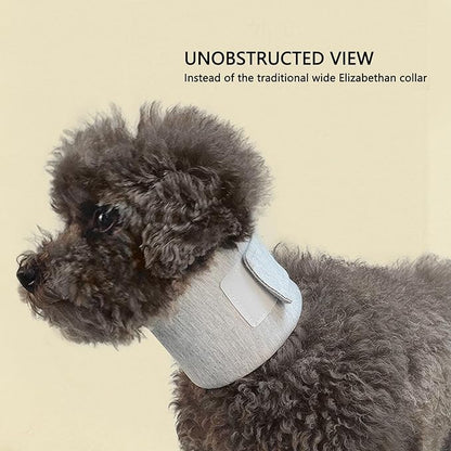 Haofy Dog Neck Support Collar Adjustable Prevent Licking Protective Pet Cervical Collar Neck Brace for Cats Post Surgery (M)
