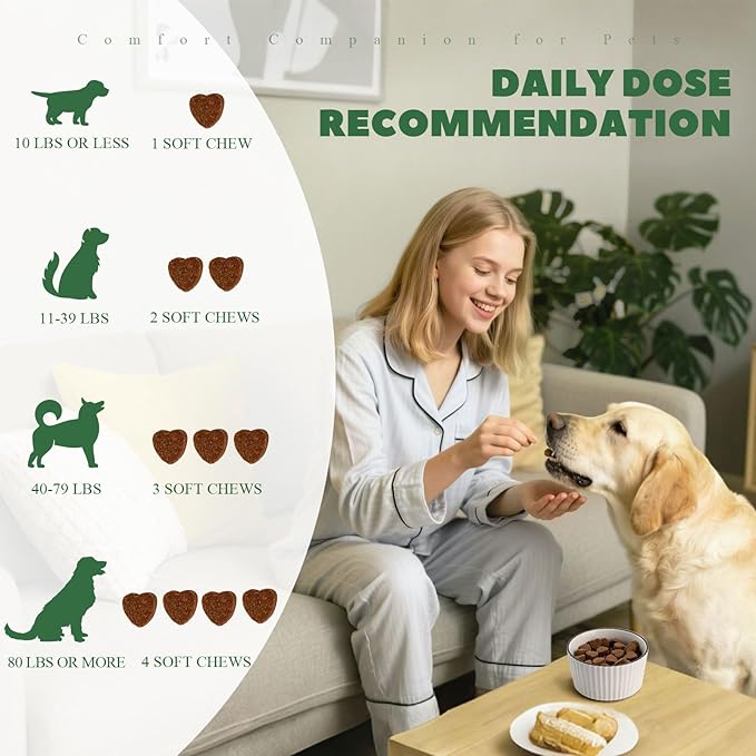 Dog Allergy Chews, Dogs Allergy Relief Chews for Paw Licking Itchy Skin Coat Supplement, Probiotics for Dogs with Colostrum Omega-3 Astragalus Immune Supplement-120ct