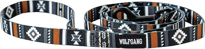 Wolfgang Heavy Duty Dog Leash, Pull-Tested to Over 800 lbs for Walking & Training, NewMoon Print, Small