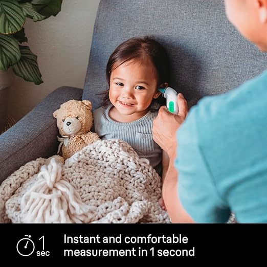Braun ThermoScan 4 Digital Ear Thermometer for Kids and Adults, Professional Accuracy, Color Coded and Audio Fever Guidance for Babies, Toddlers