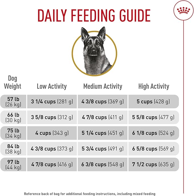 Royal Canin Breed Health Nutrition German Shepherd Adult Dry Dog Food, 30 lb Bag