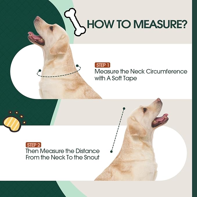 Kuoser Large Dog Cone Collar After Surgery, Soft Cone for Dogs to Stop Licking, Breathable Pet Recovery Collar Comfortable Elizabethan Collars, Adjustable Protective Dog Cones for Large Dogs, Black L