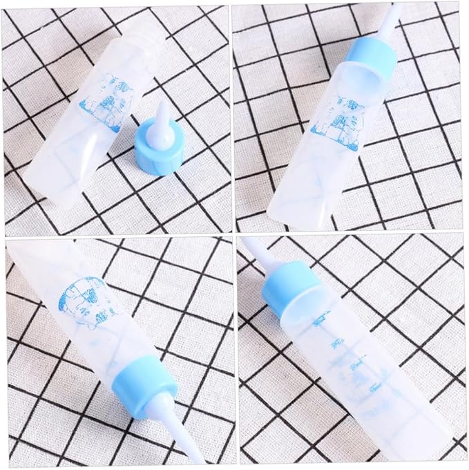 Toyvian 2pcs Small PET Nursing Bottles Hamster Milk Feeder for Puppies and Small Animals Easy to Clean Feeding Bottle Nipple