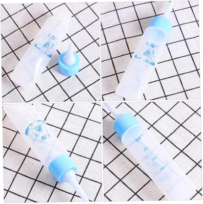 Toyvian 2pcs Small PET Nursing Bottles Hamster Milk Feeder for Puppies and Small Animals Easy to Clean Feeding Bottle Nipple