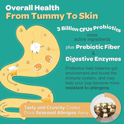 Dog Allergy Relief with Probiotics for Dogs