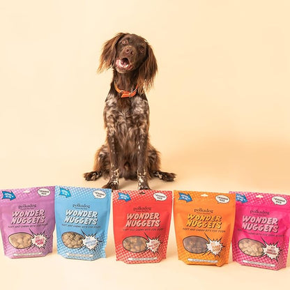 Polkadog Wonder Nuggets Soft & Chewy Dog Treats - Wild-Caught Whitefish & Kelp, All Natural, Limited Ingredient, Premium Training Treats for All Breeds, Great for Allergies, Made in USA - 10oz