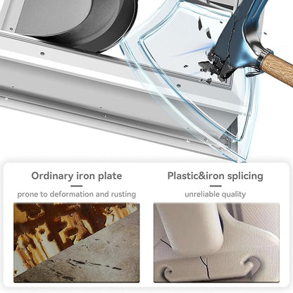 [Petoasis] 3-Flaps Dog Door for Wall, Rust Proof Aluminum Alloy Frame, Extreme Weather Dog Door Can Block Wind, Snow, and Rainwater Intrusion (Silvery White, Meduim for Wall)