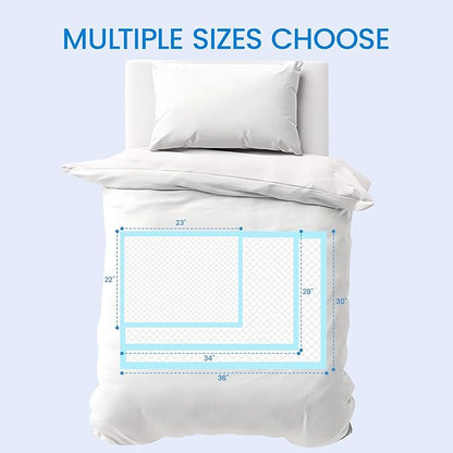 30” x 36” Disposable Underpads, 6 Layers Super Absorbent Leakproof Bed Pads for Adults and Pets Quick-Drying Incontinence Pads, Dog Pee Pads Extra Large - 10 Count