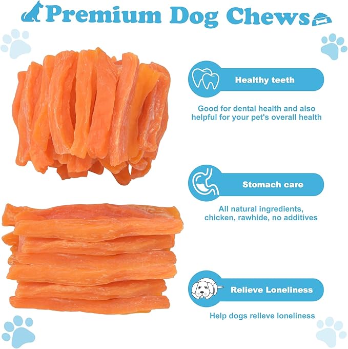 Soft Dog Treats Chicken Sweet Potato Sticks Puppy Easy to Digest Training Snacks Sweet Potato Sticks 2lb