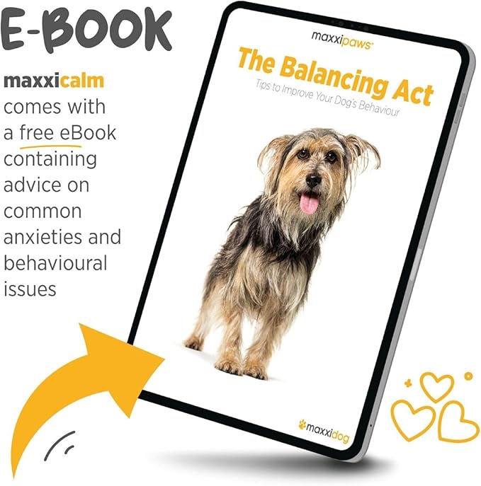 maxxicalm Calming Tablets for Dogs (60) – Fast-Acting Calm & Relaxation Support – Fireworks, Thunderstorms, Separation & Travel Stress – Non-Drowsy – Made in USA