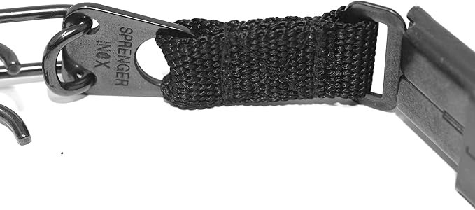 Herm Sprenger Black Stainless Steel Prong Dog Training Collar with Quick Release Buckle No-Pull Collar for Dogs Large (Black, 24in (60cm) x 4mm)