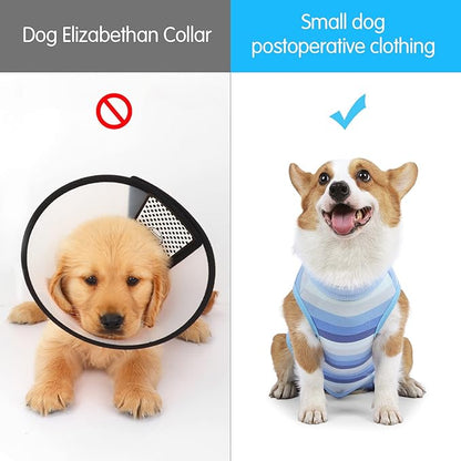 Coppthinktu Recovery Suit for Dogs Dog Onesie for Surgery, Dog Surgery Recovery Suit for Small Medium Dogs, E-Collar Alternative Anti Licking Abdominal Wounds Pet Surgery Recovery Neuter Suit