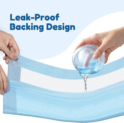 FluffyDream Dog and Puppy Pet Training Pad with Leak-Proof Quick-Dry Design for Potty Training,13"x17.7"(100PCS) Pee Pads for Dogs, Super Absorbent Disposable Underpads