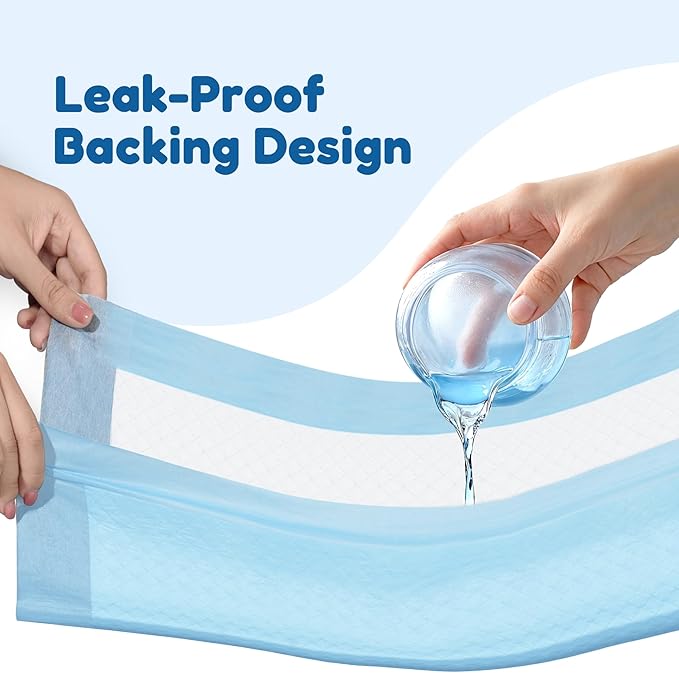 FluffyDream Dog and Puppy Pet Training Pad with Leak-Proof Quick-Dry Design for Potty Training,23.6"X23.6"(200PCS) Pee Pads for Dogs, Super Absorbent Disposable Underpads