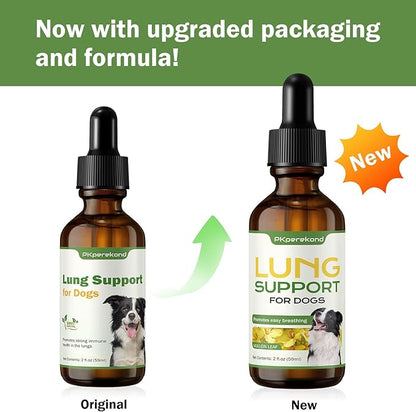 Lung Support for Dogs - Cough & Respiratory Health Support for Breathing - Immune Support, Easy Breathing, Natural Supplement for Dog Coughing, Wheezing - Promotes Lung Health