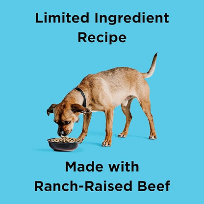 BIXBI Liberty Grain-Free Dry Dog Food, Beef Recipe – Fresh Meat, High Protein, No Meat Meals – USA Made, 22 lbs