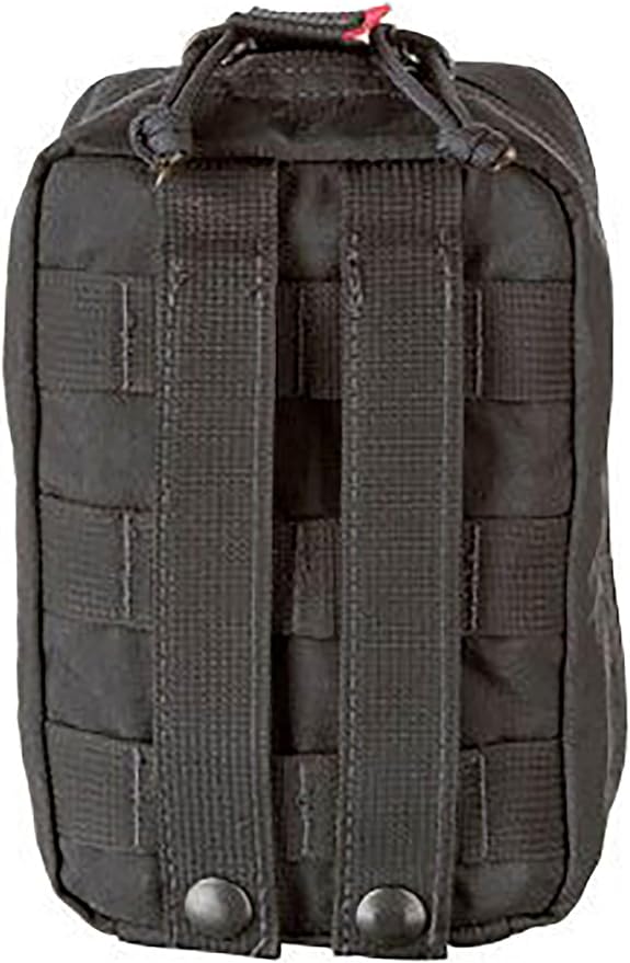 North American Rescue K-9 Handler IFAK Kit (Black) NAR Emergency MOLLE K9 First Aid for Dogs, Humans with C-A-T Tourniquet, Veterinary Thermometer, HyFin Chest Seals, Gauze (80-0439)