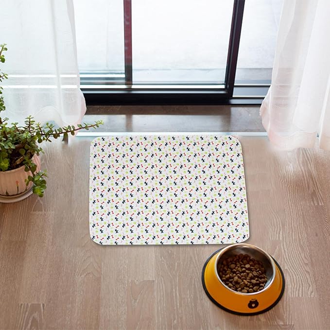 Pet Pee Pad,Pee Pads for Dogs with Pheromones,Washable Reusable Puppy Training Pads with 4-Layer Leak Protection,Easy to Clean,Odor Control, and Non-Slip Base (White)