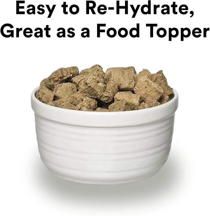 Steve's Real Food Freeze-Dried Raw Food Diet for Dogs and Cats, 2-Pack, Chicken Recipe, 1.25 lbs in Each Bag, Made in The USA, Pour and Serve Nuggets, Vegetarian Fed & Free Range