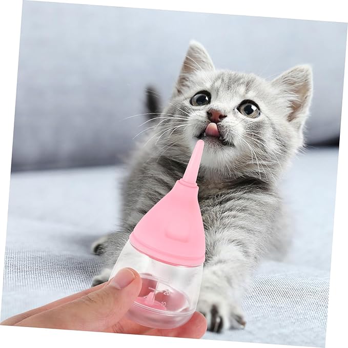 Happyyami Silicone Puppy Feeder Bottle Kitten Milk Feeder Cat Nursing Bottle Easy Cleaning Design