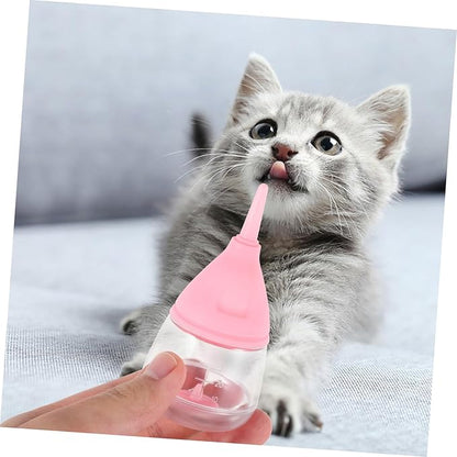 Happyyami Silicone Puppy Feeder Bottle Kitten Milk Feeder Cat Nursing Bottle Easy Cleaning Design