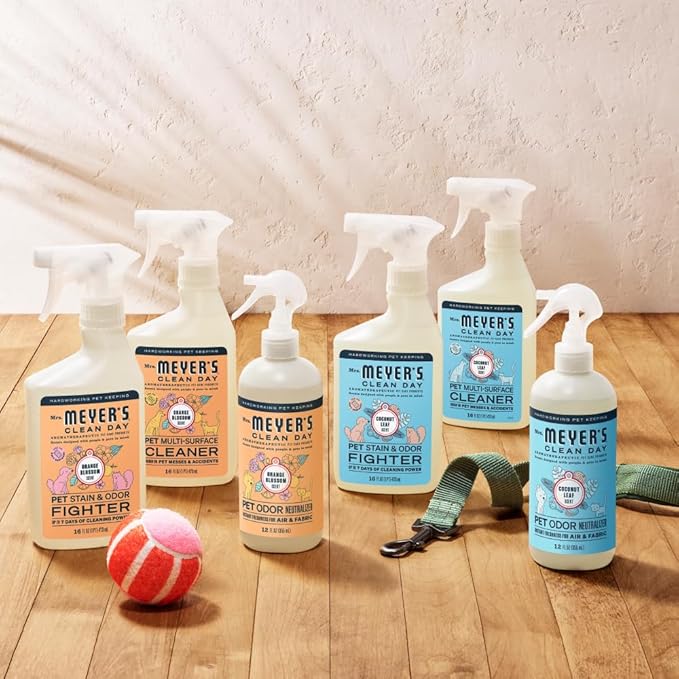 Mrs. MEYER'S CLEAN DAY Pet Stain & Odor Fighter,Orange Blossom Scent,16oz,(Pack of 2)