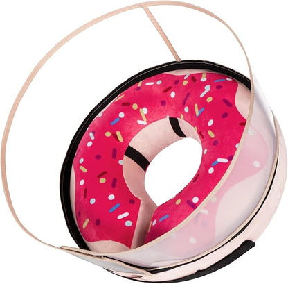CNEO Inflatable Dog Cone Collar with Detachable Enhanced Anti-Licking Shield, Soft Neck Donut Collar for Dogs After Surgery, Adjustable Dog Cone Alternative for Large Medium Small Dogs & Cats