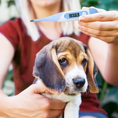 CONTEC Pet Thermometer Dog Thermometer Dual Scale Waterproof Veterinary Thermometer with a Flexible Tip Suitable for Cats/Dogs/Horse/Veterinarian