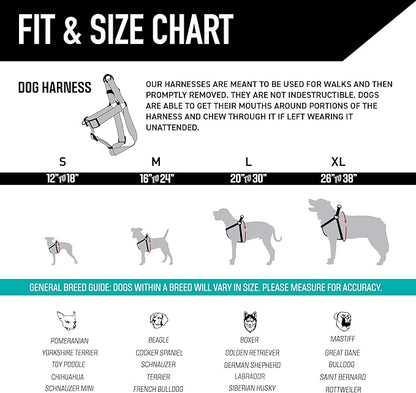 Wolfgang Heavy Duty Adjustable Dog Harness, Pull-Tested to Over 800 lbs for Walking & Training, Overland Print, Large