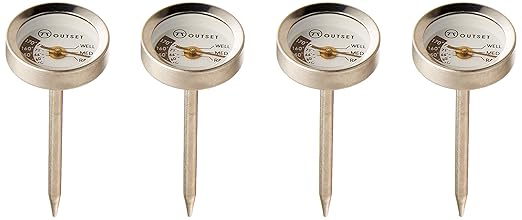 Outset F804 Steak Thermometers, Metallic