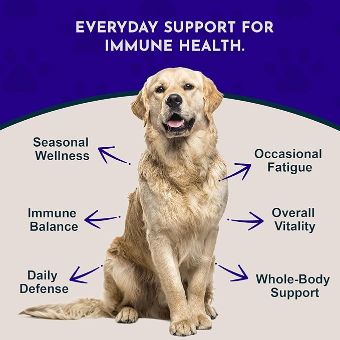 Animal Essentials Super Immune - Dog & Cat Immune Support for Puppies with Olive Leaf Extract & Echinacea, Olive Root for Dogs, Supports Respiratory Health & Overall Wellness - 2 fl oz