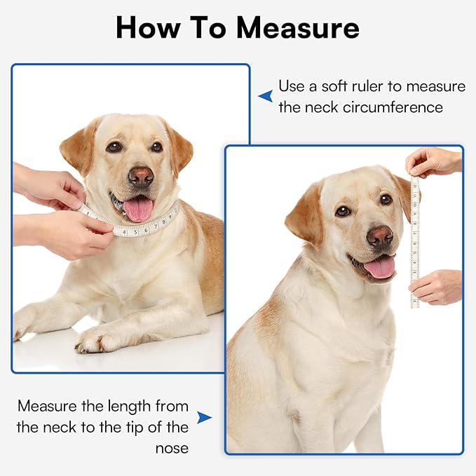 Queenmore Soft Dog Cones for Large Dogs,Comfy Dog Cone for Dogs to Stop Licking After Surgery,Adjustable Pet Cone Alternative for Wound Healing,Blue,X-Large