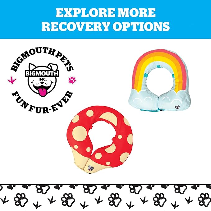 Frog Inflatable Recovery Collar, Comfortable Cone Replacement for Pet Surgery, Protective Collars to Prevent Licking & Biting, Size Large